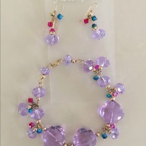 Bundle Earrings And Bracelet Beads W/ Gold Filled